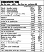 Vitabolic biotech nutrition facts