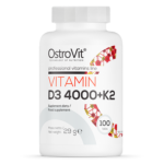 Vitamin D3 4000 IU + K2 100 Tablets