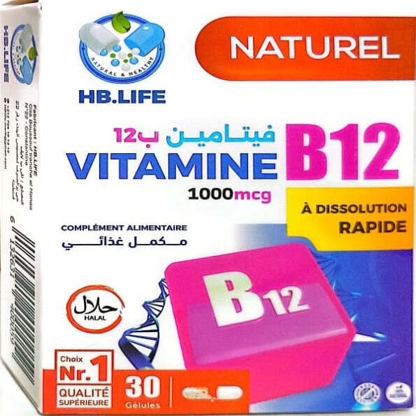 HB LIFE VITAMINE B12 30 Géllules