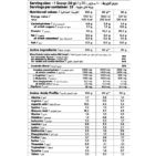 GOLDEN BODY ANABOLIC ISOLATE 1 KG Nutrition facts